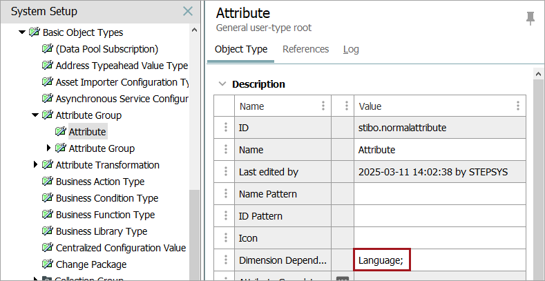 Maintaining Dimension Dependent Object Types
