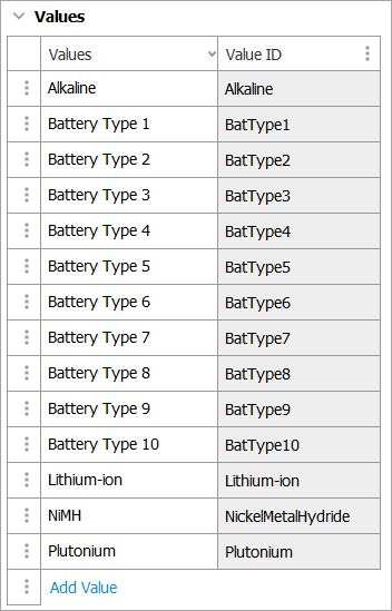 Adding Values to an LOV