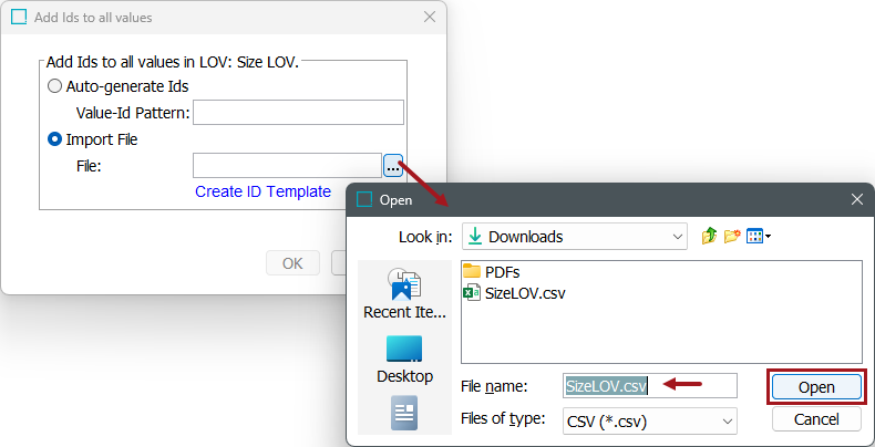 Adding IDs to Existing Values in LOV