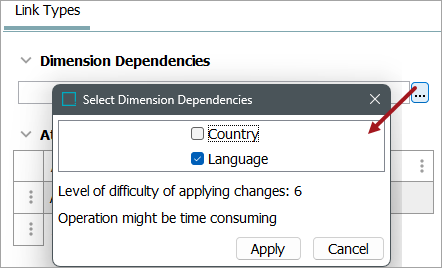 Setting Up an Attribute Link Type
