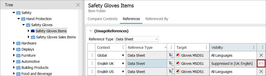 Dimension Dependent Reference and Link Types