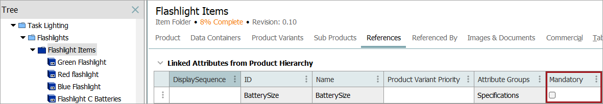 Creating a Product Attribute Link