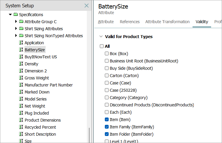 Creating a Product Attribute Link