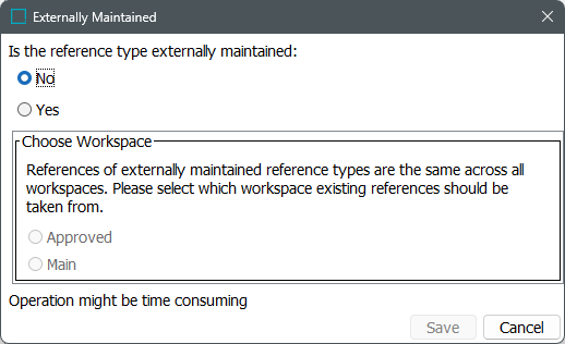 Maintaining a Reference Type