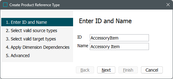 Reference Type - Enter ID and Name