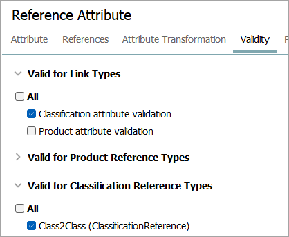 Metadata Attributes on Reference and Link Types