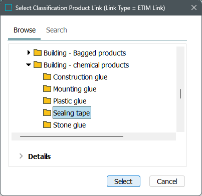 Creating a Product to Classification Link