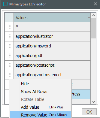 Setting MIME Types for Object Types