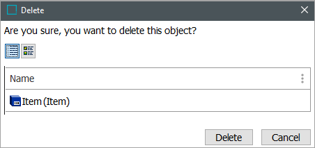 Deleting an Object Type