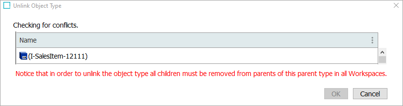 Unlinking Object Types