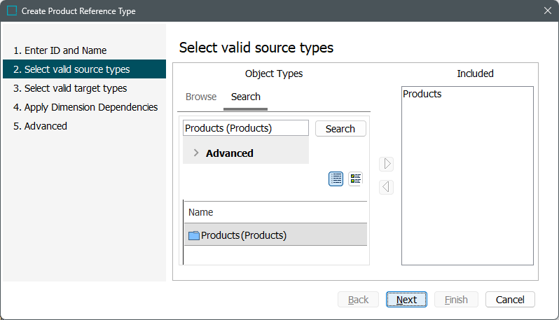 Reference Type - Select Valid Source Types