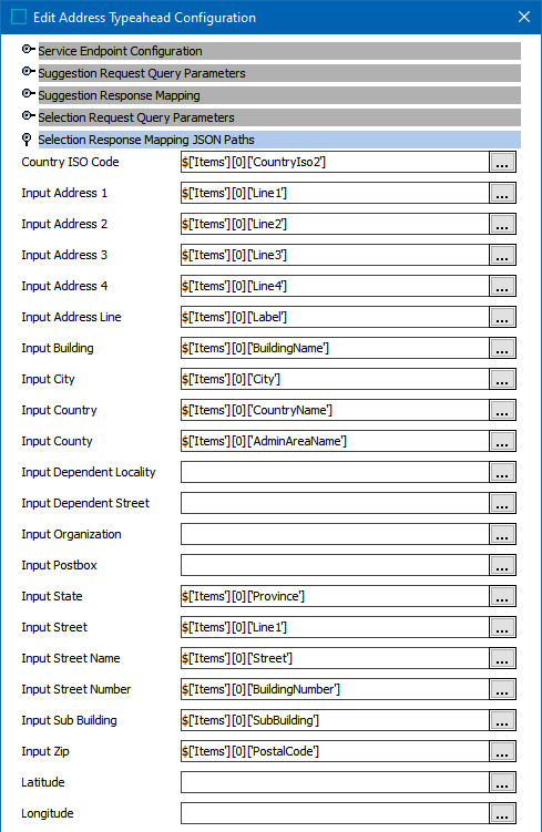 STEP Workbench Configure Address Typeahead