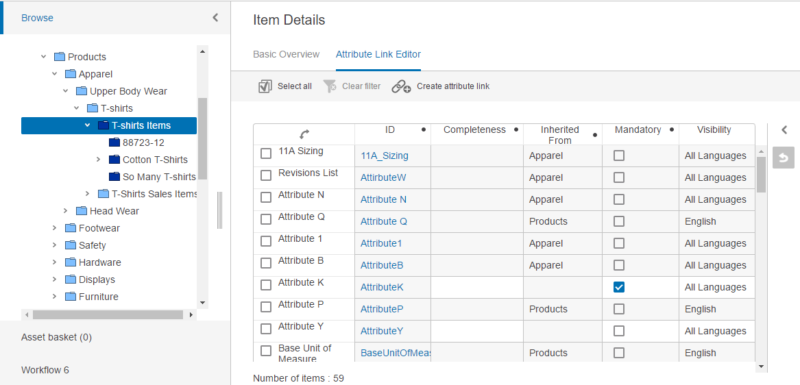 Editing Attribute Links in Web UI