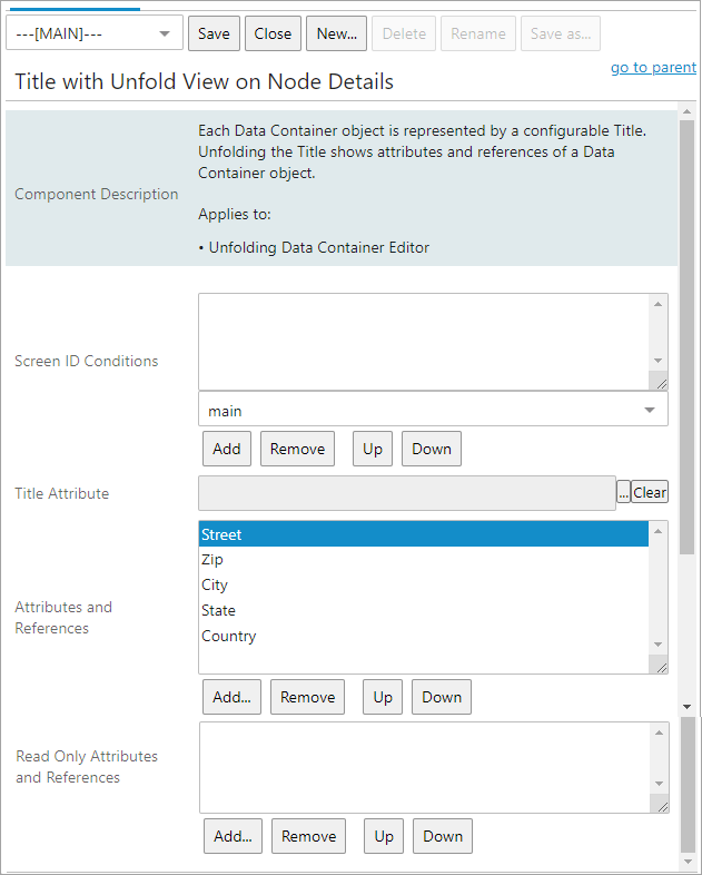 Global Data Container Representations