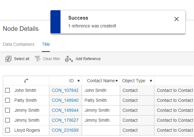 Add Reference Action