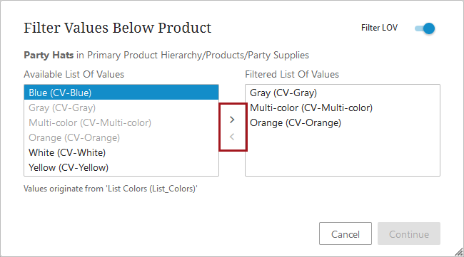 Attribute Management Screen