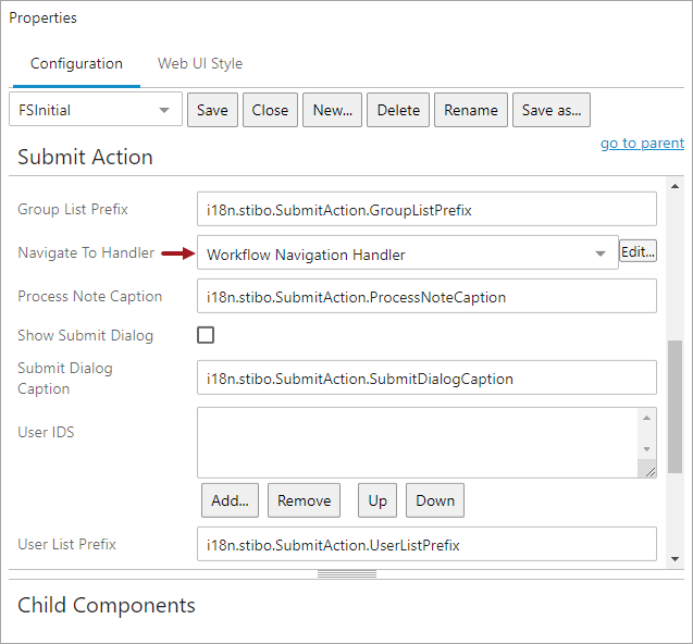 Workflow Navigation Handler