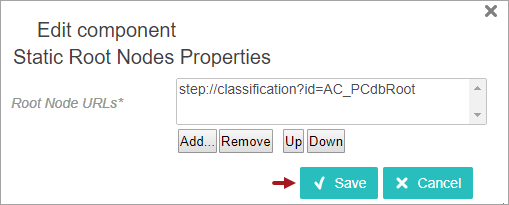 Configuring the Change Part Type Business Action in Web UI