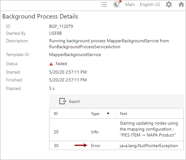 Executing Mapper Configuration Setup Entity