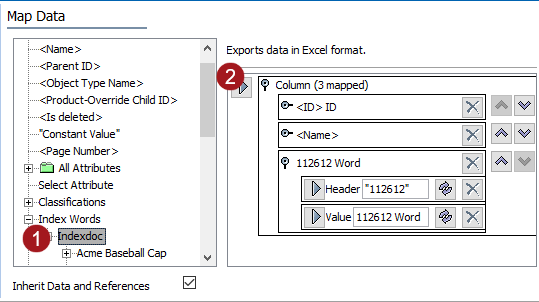Index Words – Data Source Outbound