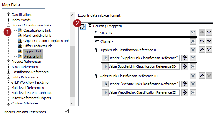 Product Classification Links – Data Source Outbound
