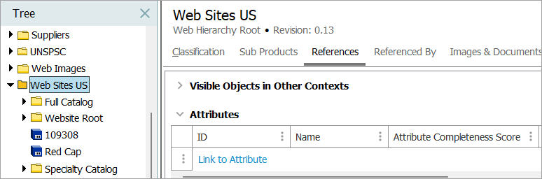 Creating a Classification Attribute Link