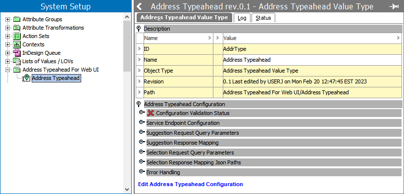 STEP Workbench Configure Address Typeahead