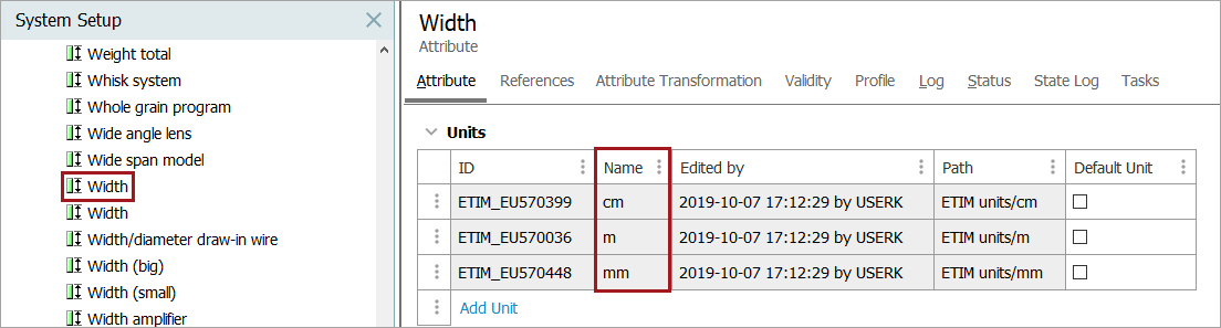 Classification-Specific Attribute Value Components