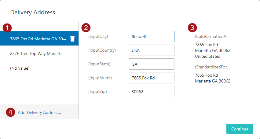 Data Containers in Web UI
