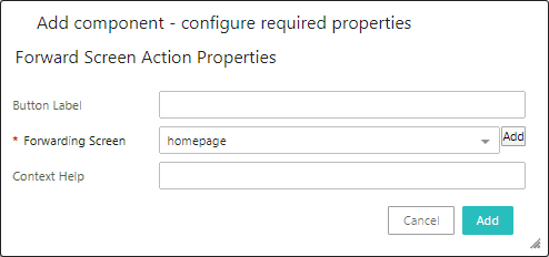 Forward Screen Action Component