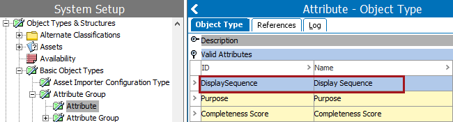 Closest Attribute Link Meta Data Aspect and Display Sequence