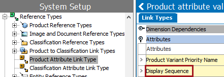 Closest Attribute Link Meta Data Aspect and Display Sequence