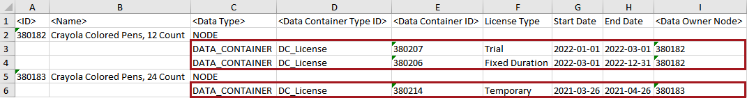 Insert Data Containers - Data Source Outbound