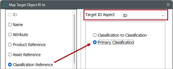 Classification Reference - Map Inbound