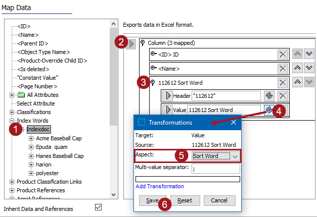 Index Words – Data Source Outbound