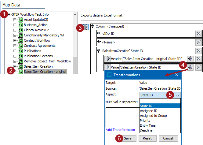 STEP Workflow Task Info - Data Source Outbound