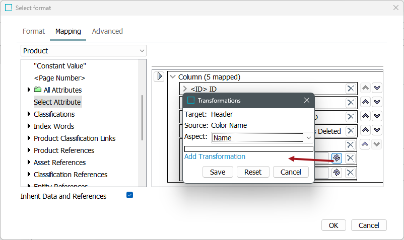 Outbound Map Data - Transform