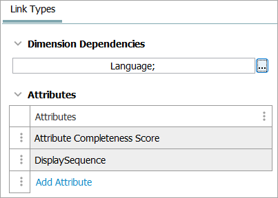 Setting Up an Attribute Link Type