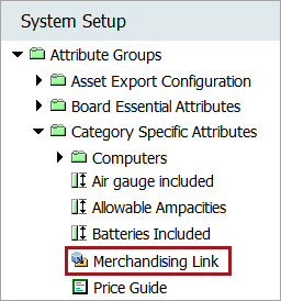 Maintaining a Product to Classification Link Type