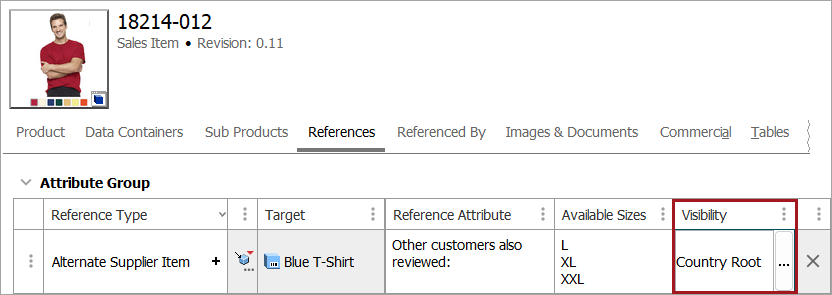 Visibility of Reference and Link Types