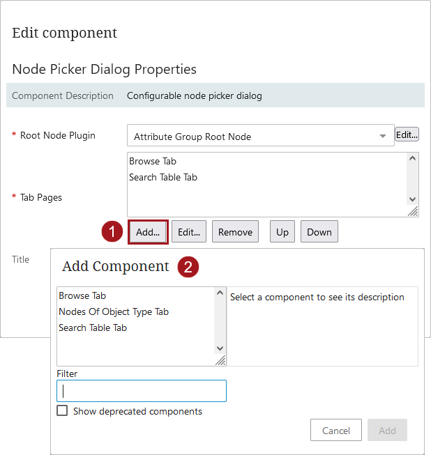 Configuring the Attribute Link Editor Screen