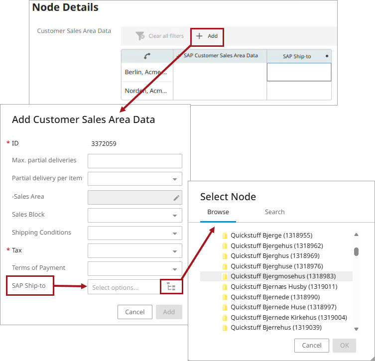 Globally Configured Multi Edit Data Container