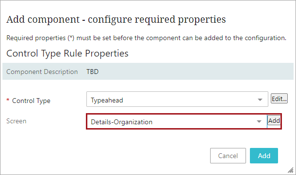 Override Control Type Rule