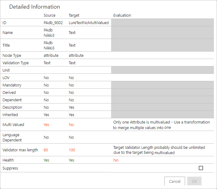 Modifying Mapper Rows on the Onboarding Mapping Details Screen