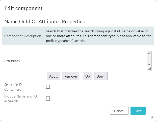 Optional Configurations for the Hierarchy Representation Component