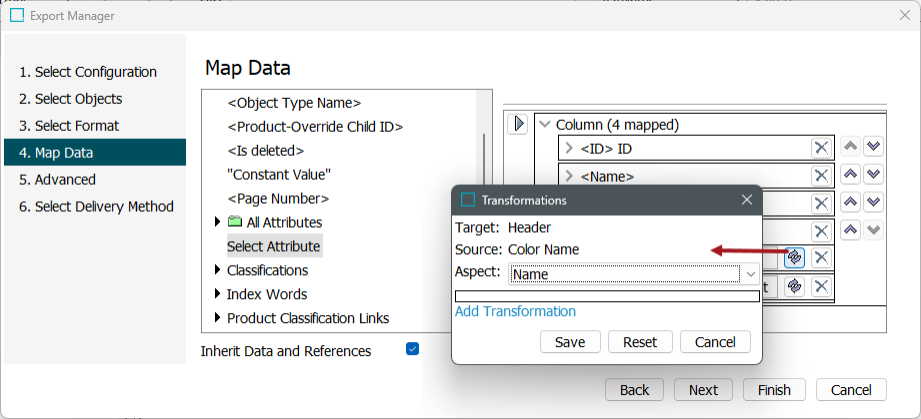 Outbound Map Data - Transform