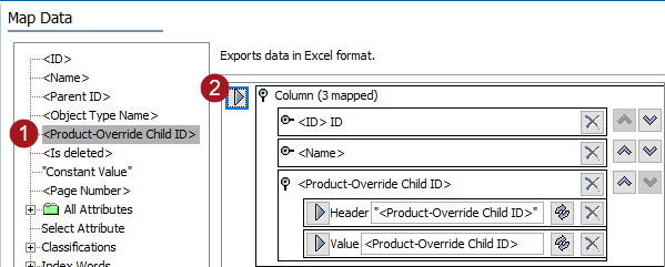 Product-Override Child ID – Data Source Outbound