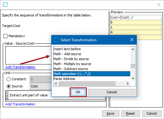 Math Operation Example