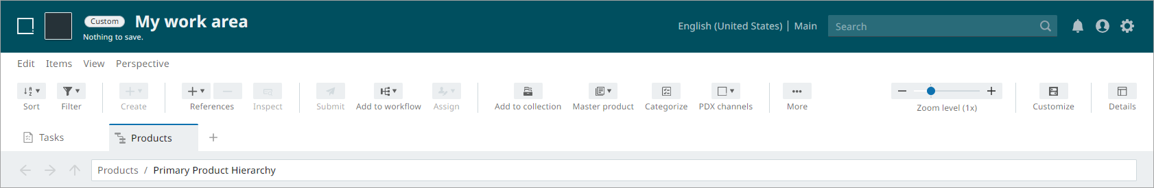 Instrument (new UI) toolbar