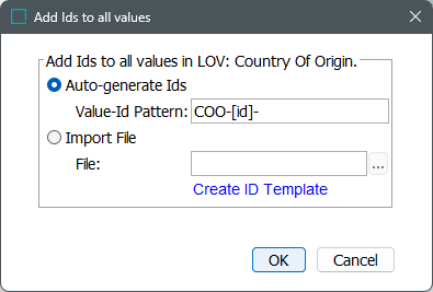 Adding IDs to Existing Values in LOV